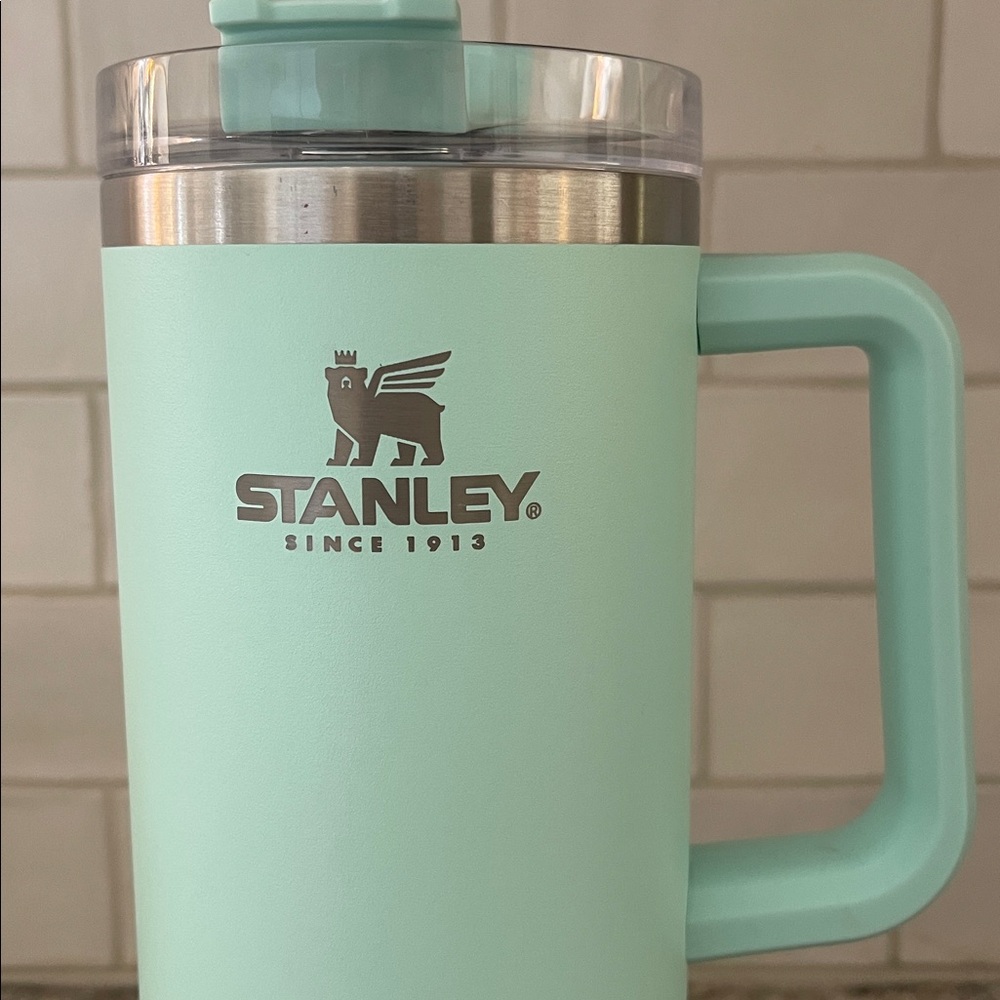 Stanley 40oz Teal Green Travel Mug